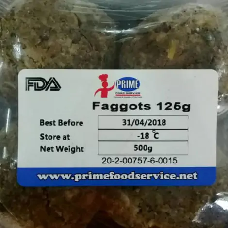 Faggots, Pack of Four, 500g