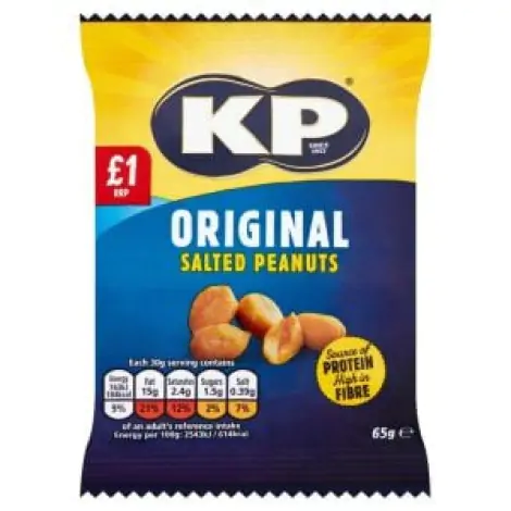 KP Salt & Vinegar Peanuts  -65g