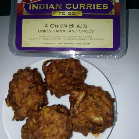Onion Bahji [x 4 pieces]  - British Indian Curries To Go