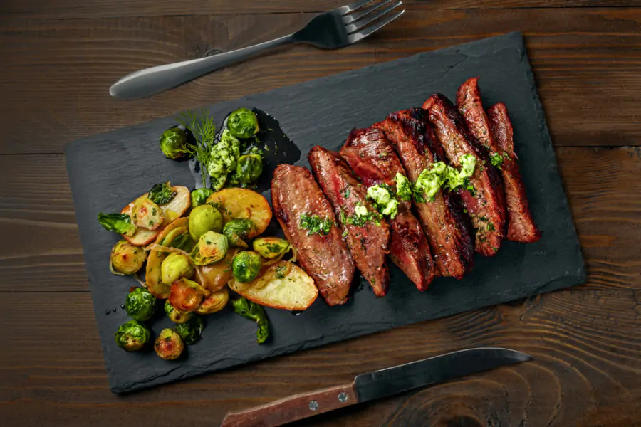 Peppered Fillet Steak with Parsley Potatoes