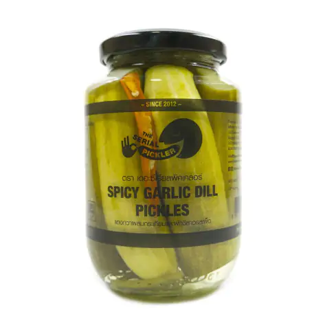 Spicy Garlic Dill Pickles - 460g