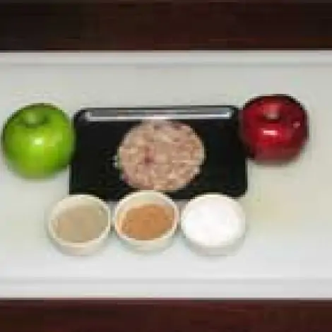 เบอร์เกอร์เนื้อหมูกับแอปเปิ้ล 150 กรัม (2ชิ้น/แพ็ค)