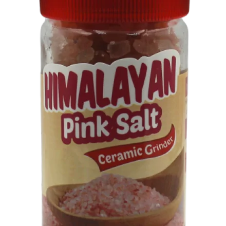 Himalayan pink salt refillable grinder, 135 grams