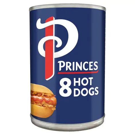 Princes 8 Hot Dogs in Brine - 400g