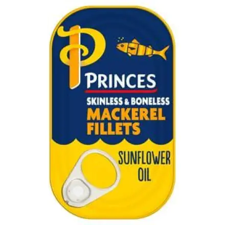 Princes Mackerel Fillets in Sunflower Oil -125g SR