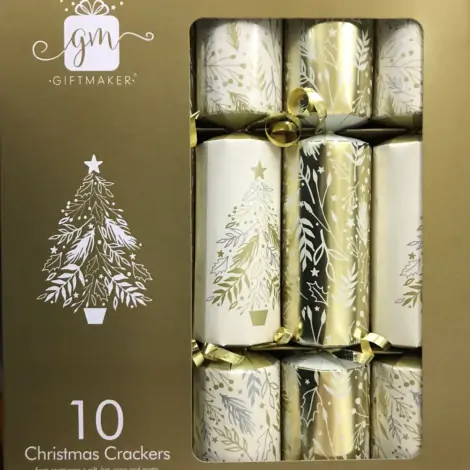 Christmas Cracker 12” Cream& Gold