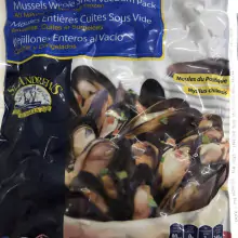 Whole Shell Mussels, frozen - 1kg